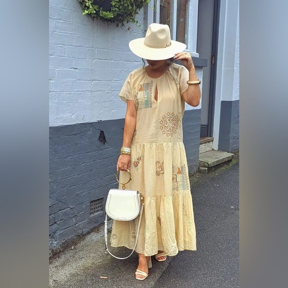 Zara Limited Edition Voluminous Embroidered Dress New - Picture 5 of 10